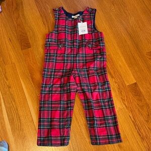 The Beaufort Bonnet Company Red Plaid Kids Jon Jon